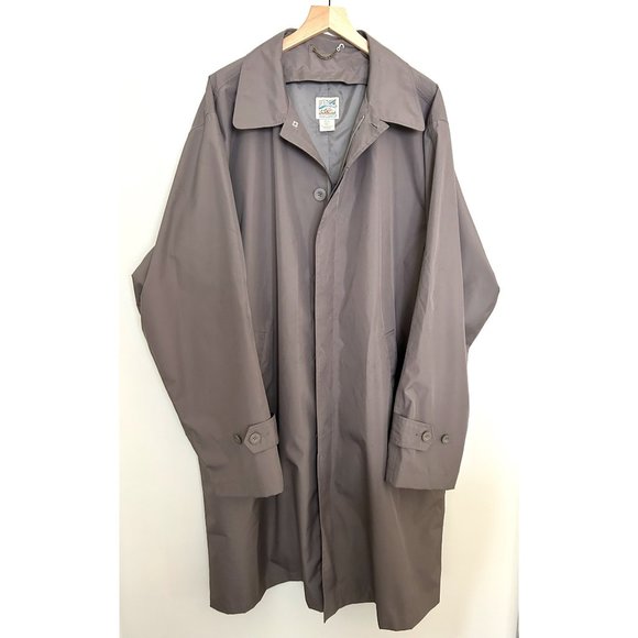 TravelSmith Other - TravelSmith Men's Long Gray Raincoat Size XXL
